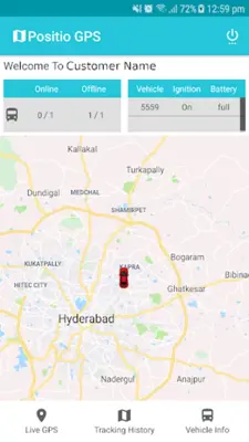 Positio GPS Tracking android App screenshot 2